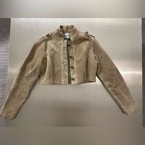 Wilsons Leather Suede Cropped Jacket